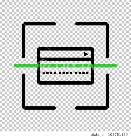 credit card scan. credit card verification. vector. 102761129