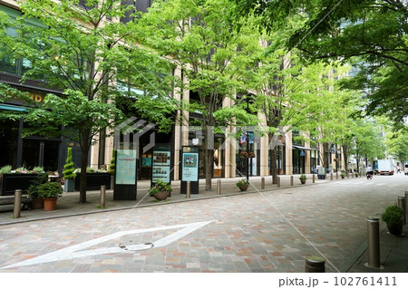 朝の丸の内仲通り 102761411