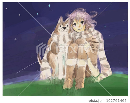 ワンコとマフラー 102761465