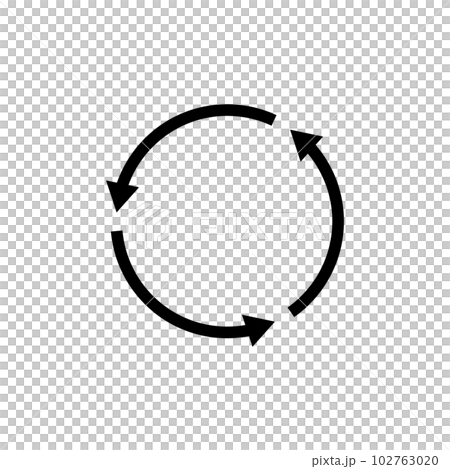 rotating arrows. linkage or synchronization. vector. 102763020