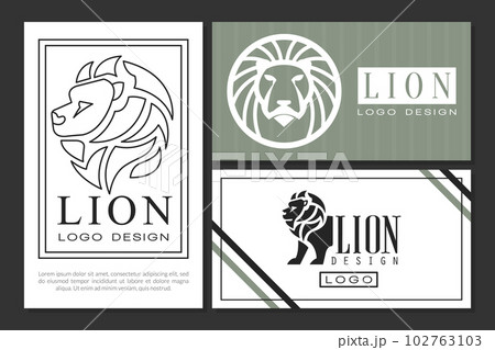 Lion Logo or Logotype Design Graphic Branding Products Vector Template 102763103