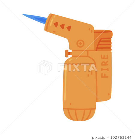 Jet Lighter as Portable Device for Igniting Cigarette and Generating Flame Vector Illustration 102763144