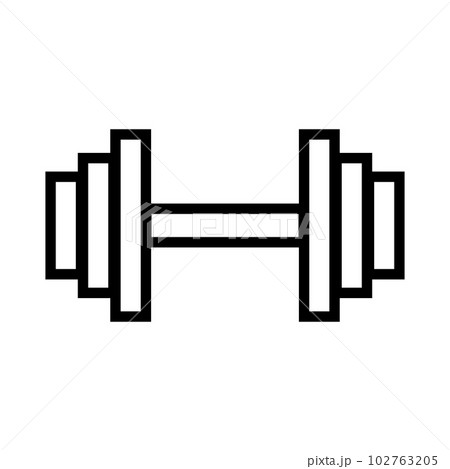 シンプルなダンベル・筋トレ シンプルなダンベル・筋トレ 102763205