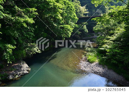 巴淵と鉄道橋 102765045