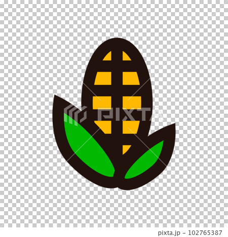 Corn icon. grains and food. biomass fuel. vector. Corn icon. grains and food. biomass fuel. vector. 102765387