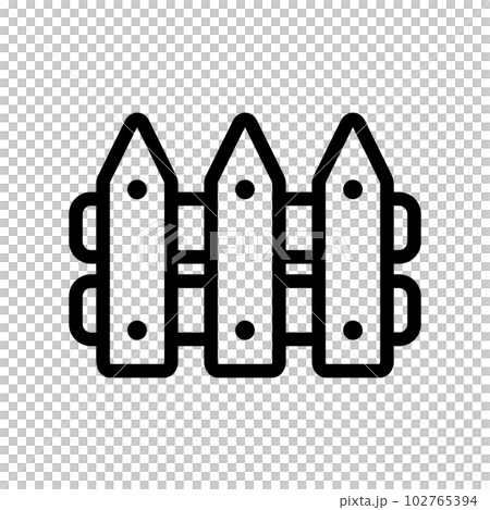 Simple fence icon. enclosure. vector. Simple fence icon. enclosure. vector. 102765394