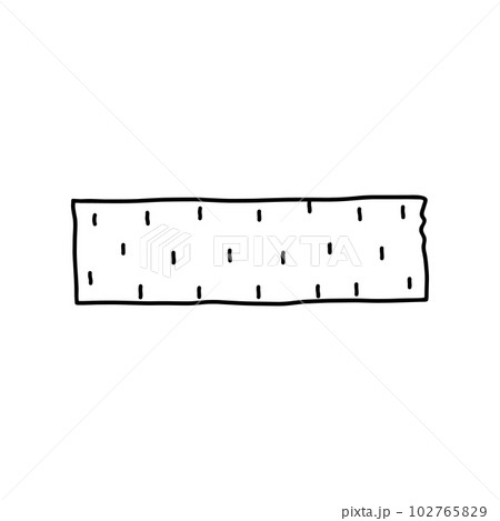 Washi tape strip isolated on white 102765829
