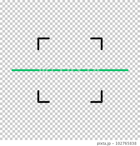 Green scan icon. reading. vector. Green scan icon. reading. vector. 102765838