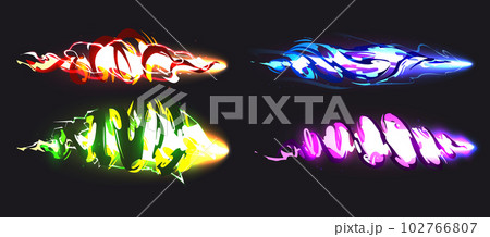 Tornado game vfx, storm blast trail vector effect 102766807