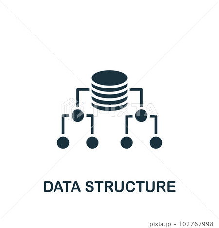 Data structure icon. Monochrome simple sign...のイラスト素材 [102767998] - PIXTA