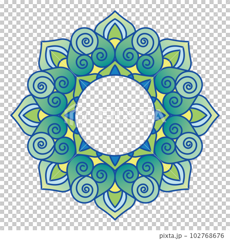 illustration of colorful rangoli 102768676