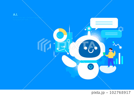 AI Artificial Intelligence Minimal Illustration 102768917
