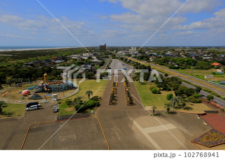 蓮沼海浜公園展望塔からの眺望／千葉県山武市 102768941