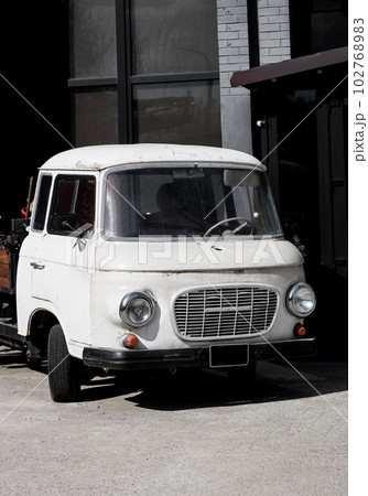 Vintage bus. Retro van Vintage bus. Retro van 102768983