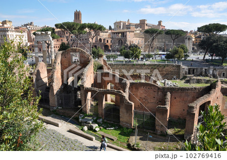 Archaeological excavations in the Roman Forum, Rome, Italy Archaeological excavations in the Roman Forum, Rome, Italy 102769416