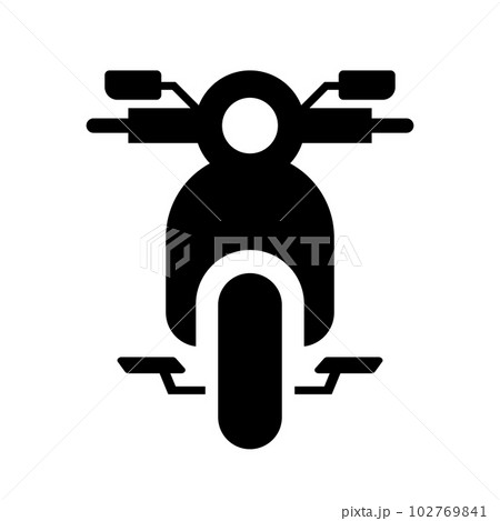 バイクのシルエットアイコン。スクーター。ベクター。 102769841