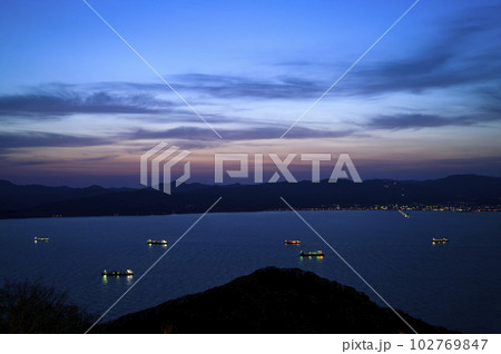 函館山から見た夜景(函館湾) 函館山から見た夜景(函館湾) 102769847