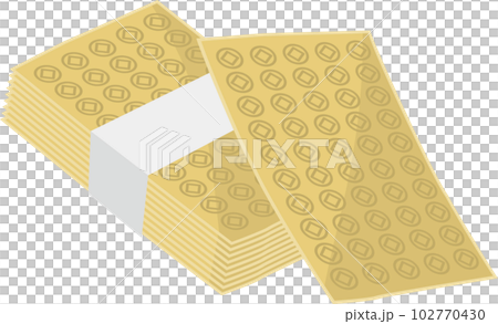 先祖供養で使用するウチカビのイメージイラスト 102770430