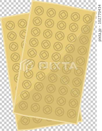 先祖供養で使用するウチカビのイメージイラスト 102770434