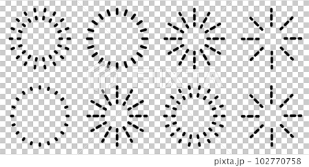 插圖素材:簡單的旭日形、星形、矢量、太陽符號 插圖素材:簡單的旭日形、星形、矢量、太陽符號 102770758