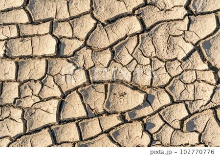 Dry soil in arid areas Dry soil in arid areas 102770776