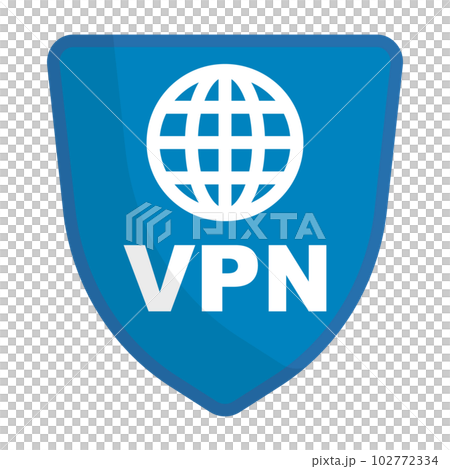互聯網 Vpn 盾牌圖標。向量。 102772334