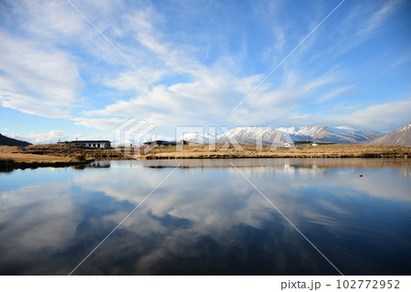 Reflection of the blue sky 102772952