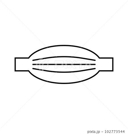 シンプルな筋肉のアイコン。筋肉の筋。 102773544
