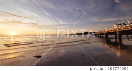 Granite Island Causeway in Victor Harbor in Australia 102774362