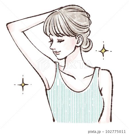 人物,女性のイラスト,脇,ワキガ,ワキの黒ずみ,脱毛,レーザー脱毛,光脱毛,エステ脱毛,サロン脱毛, 人物,女性のイラスト,脇,ワキガ,ワキの黒ずみ,脱毛,レーザー脱毛,光脱毛,エステ脱毛,サロン脱毛, 102775011