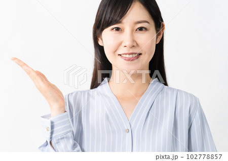 案内をする若い女性　ビジネスイメージ 102778857