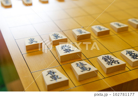 将棋の駒と将棋盤 102781177