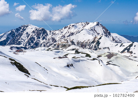 北アルプス立山連峰の残雪期登山 奥大日岳と地獄谷 北アルプス立山連峰の残雪期登山 奥大日岳と地獄谷 102782400