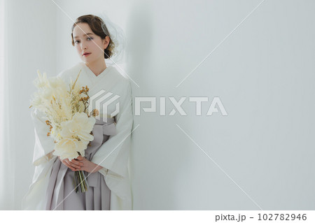 袴　卒業式　白　 102782946