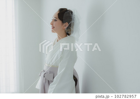 袴　卒業式　白　 102782957