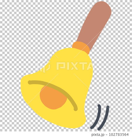 揺れるハンドベルのカラーイラスト 102783564