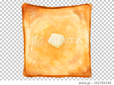 1 slice of toasted bread 1 slice of toasted bread 102784190