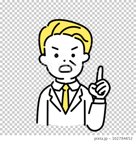 かわいい人物のイラストシリーズ _ オフィスワーカー_シニア _ 重要 102784652