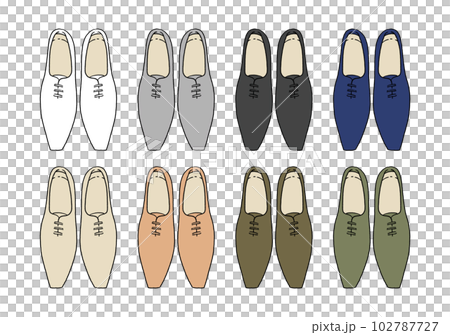 革靴のイラストセット 102787727