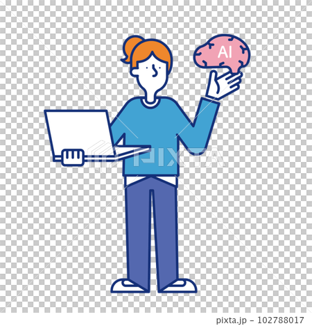 一名女性獲得 AI 工程師工作的插圖 102788017