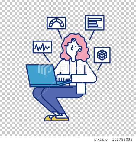 Women working in data analysis jobs Women working in data analysis jobs 102788035
