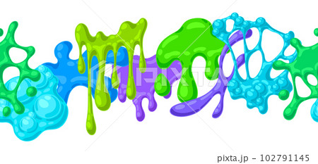 Blots and drips slime pattern. Toxic mucus smudges streaks and blotch. Blots and drips slime pattern. Toxic mucus smudges streaks and blotch. 102791145