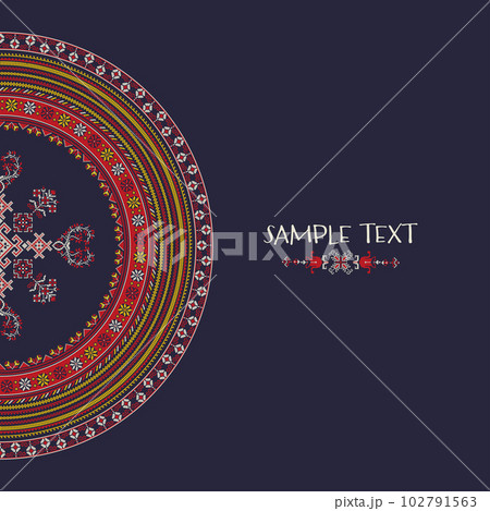 Ukrainian embroidery ornament card 6 Ukrainian embroidery ornament card 6 102791563
