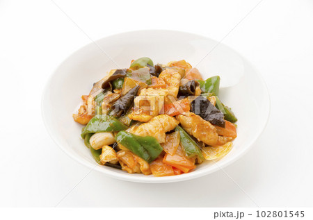 鶏ムネ肉の中華風ケチャップ炒め 102801545