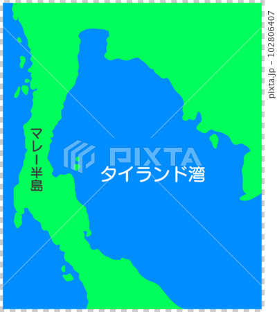タイランド湾地図 102806407