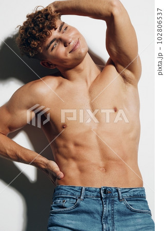 man sport strong athletic attractive white background male muscle muscular sexy model man sport strong athletic attractive white background male muscle muscular sexy model 102806537