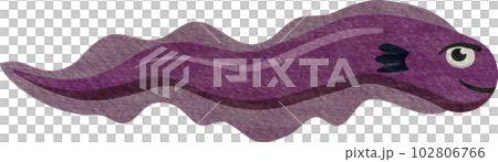 Electric Eel cartoon watercolor 102806766