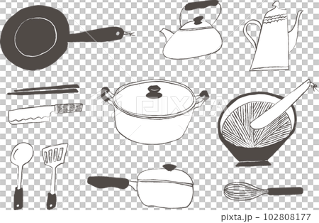 調理器具セット　ブラウン　 102808177