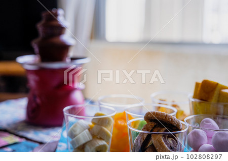 【#パーティ】チョコレートフォンデュ 102808297