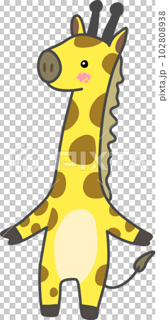 かわいい動物イラスト-キリン 102808938